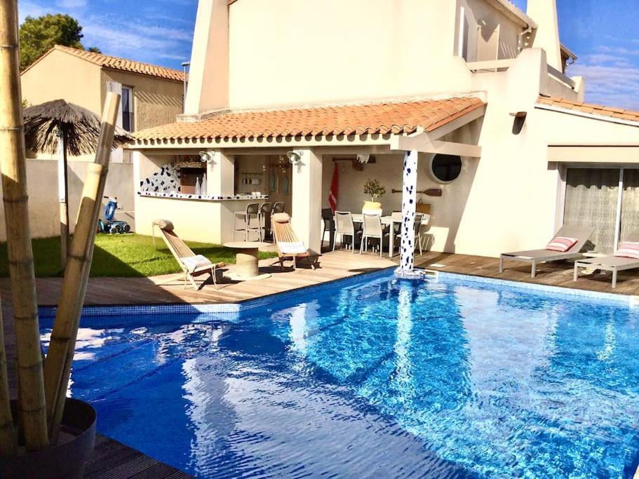 La Maison Du Bonheur F5 Jardin Et Piscine Narbonne Kültér fotó
